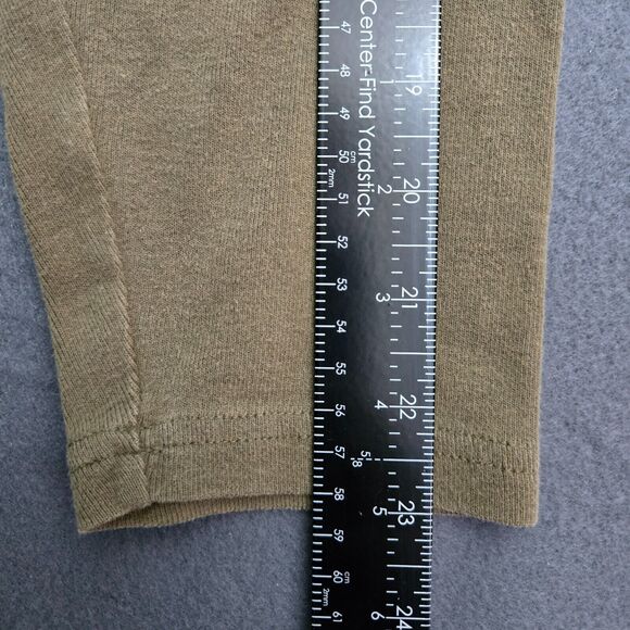 L.L. Bean Men S Reg Olive Green Long Sleeve V Neck Pullover Shirt Work Casual - Picture 9 of 9